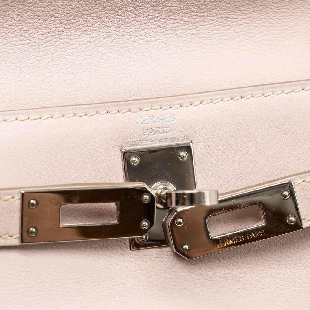 Hermes Kelly Danse Swift Rose Dragee SHW Stamp Sqaure L