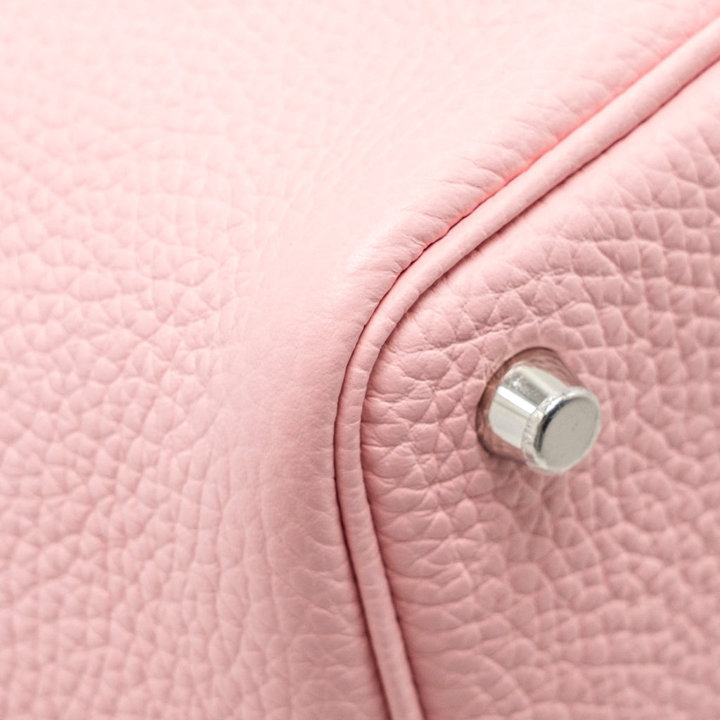 Hermes Picotin 18 Lock Bag Clemence 3Q Rose Sakura SHW