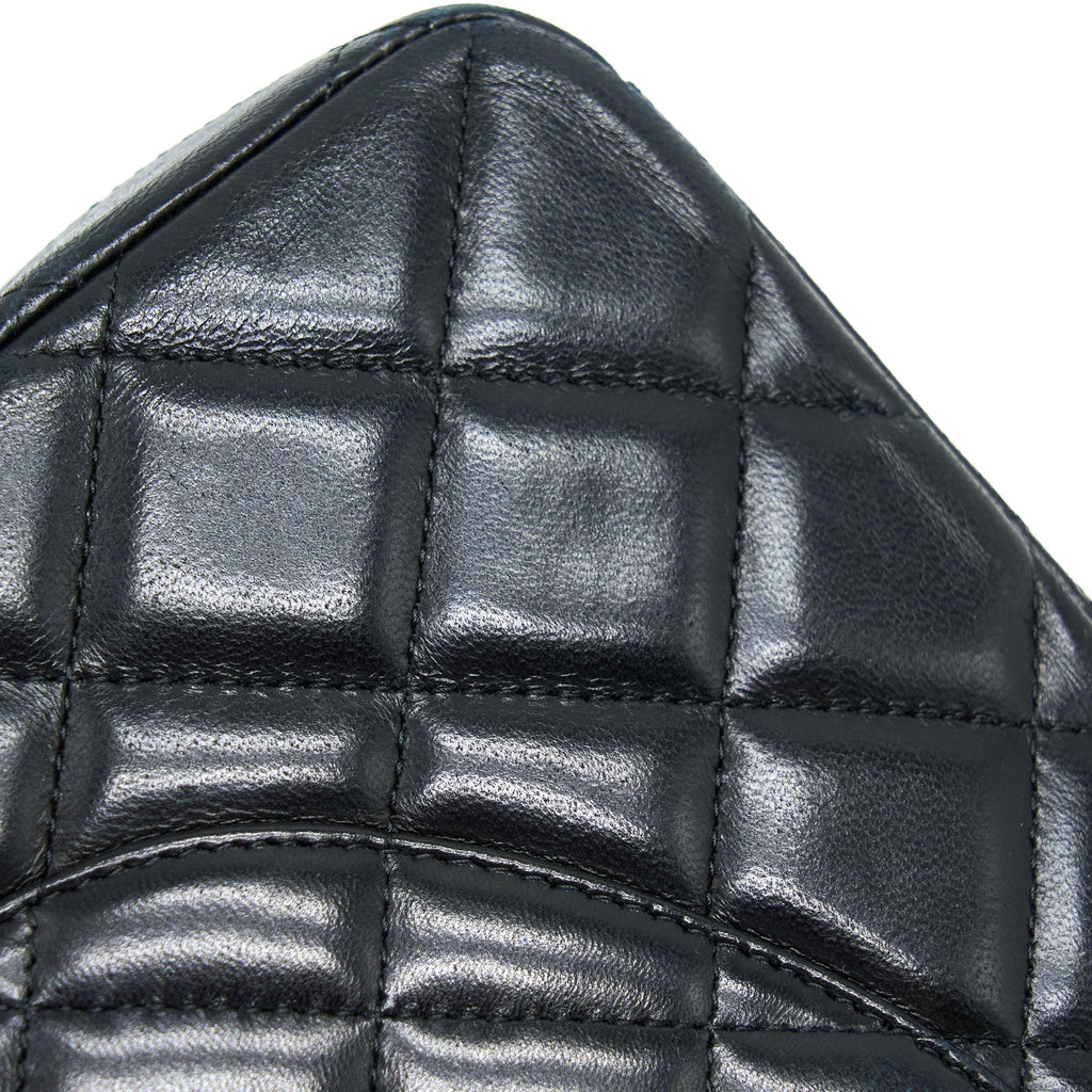 CHANEL MAXI CLASSIC FLAP BAG LAMBSKIN BLACK GHW