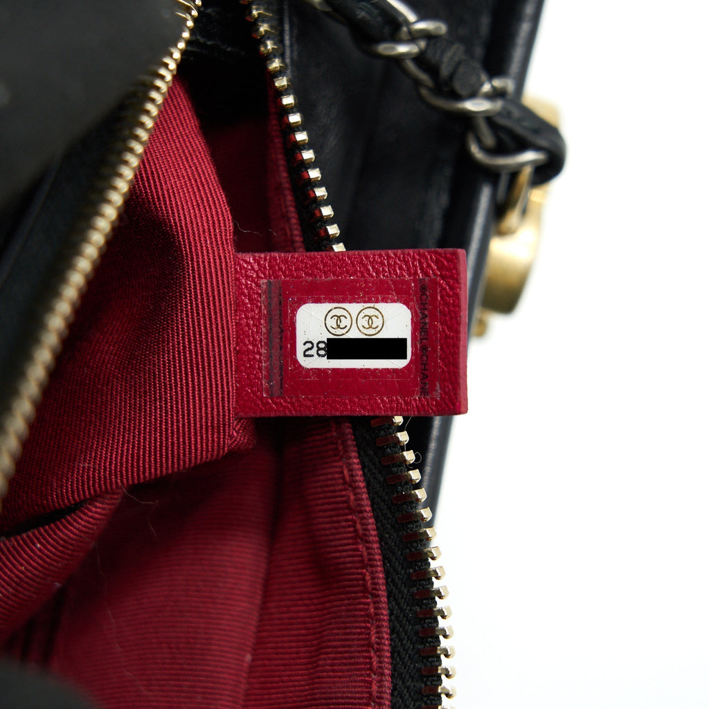 CHANEL SMALL BLACK GABRIELLE HOBO BAG