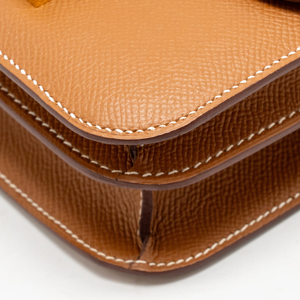 HERMES MINI CONSTANCE EPSOM GOLD GHW