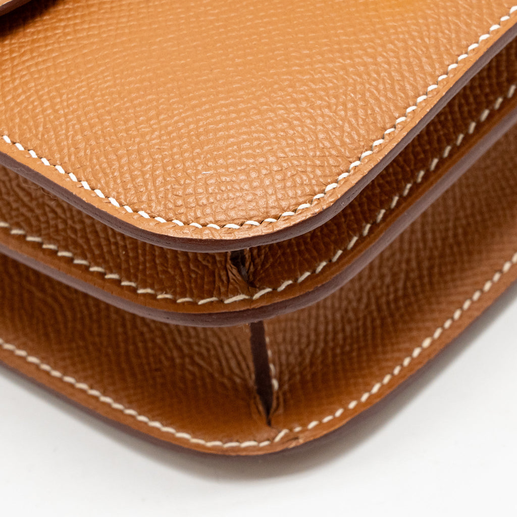 HERMES MINI CONSTANCE EPSOM GOLD GHW
