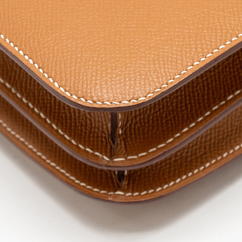 Hermes Mini Constance Epsom Gold GHW