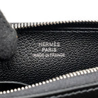 Hermes Zipengo Chaine d’Ancre To Go Pouch Evergrain Calfskin Black SHW