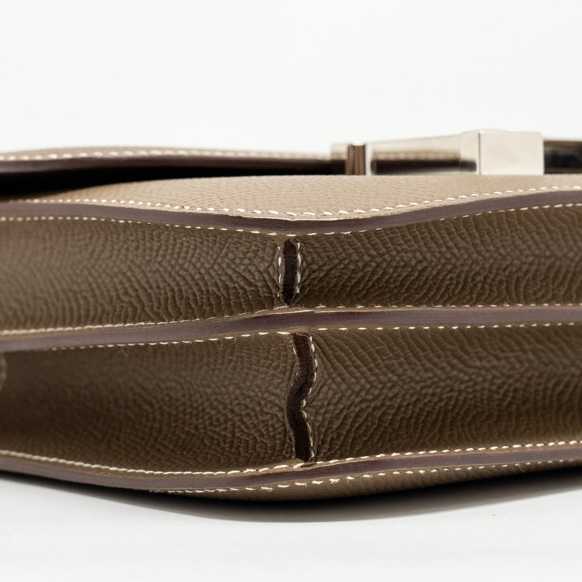 Hermes Mini Constance Epsom Etoupe SHW