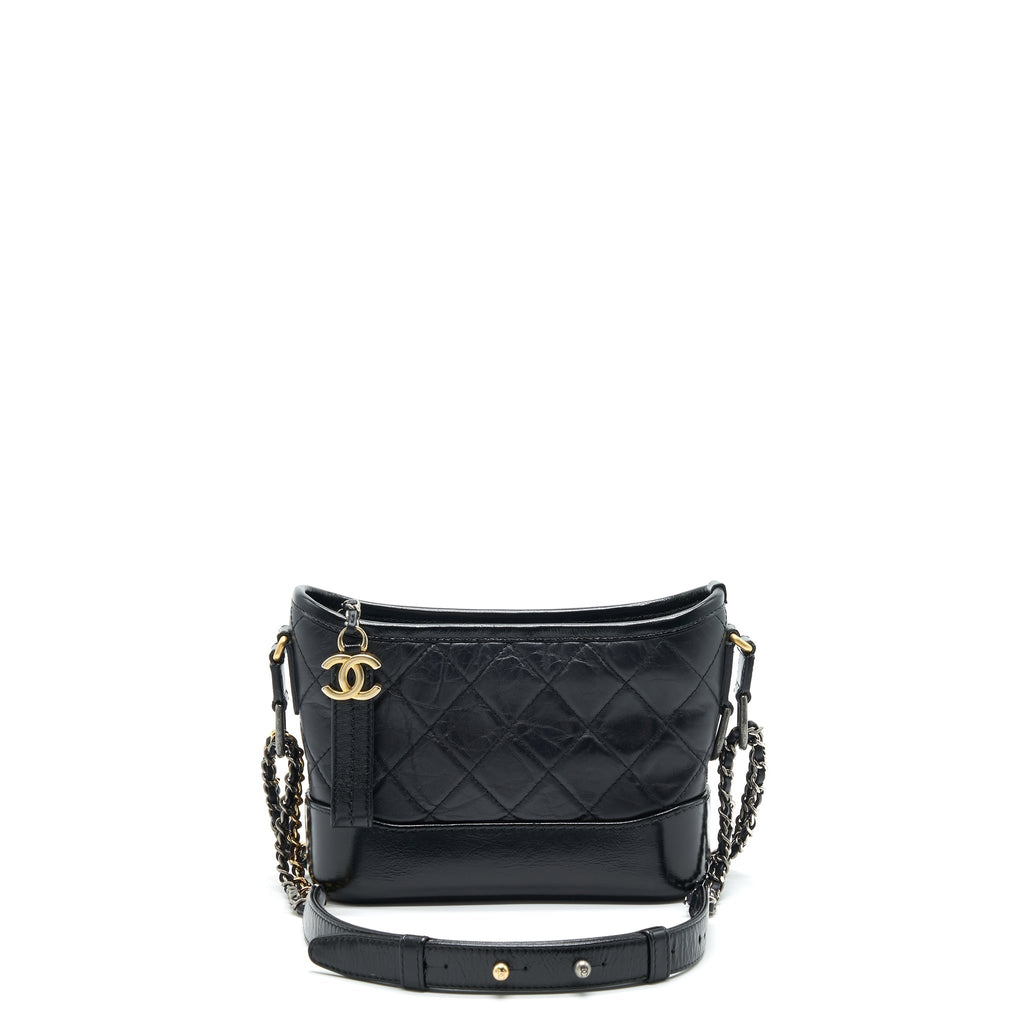 CHANEL SMALL GABRIELLE HOBO BAG BLACK