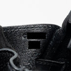 HERMES BIRKIN 30 ALLIGATOR MAT TOUCH TOGO BLACK GHW