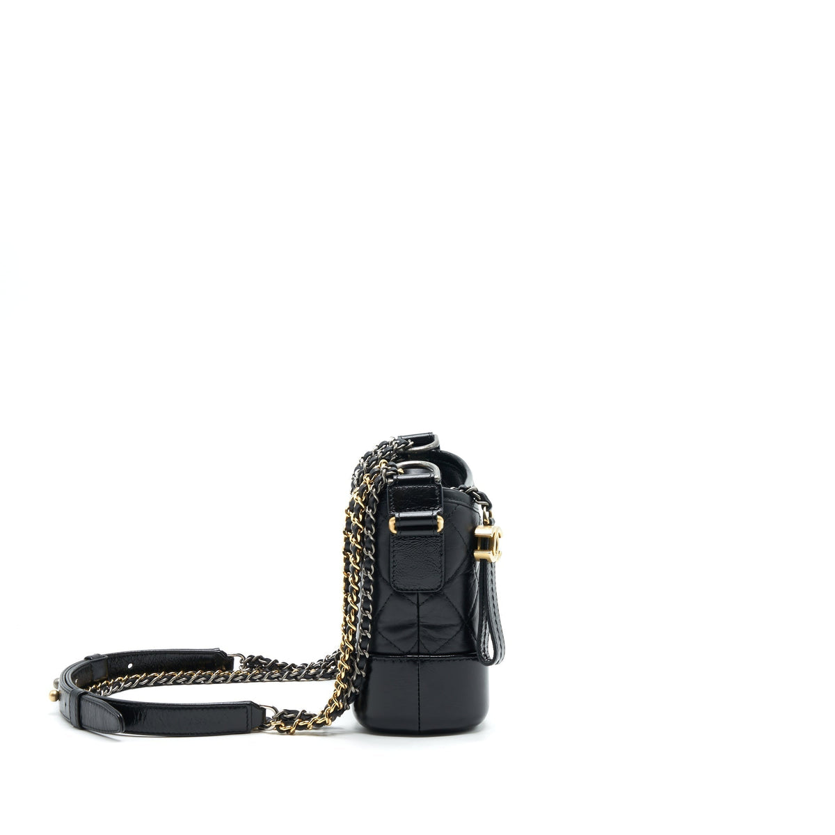 CHANEL SMALL GABRIELLE HOBO BAG BLACK