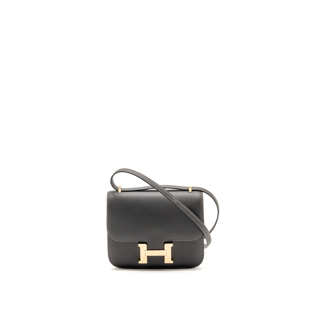 Hermes Mini Constance Epsom Graphite LGHW