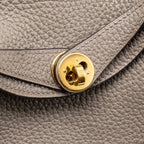 Hermes Mini Lindy Clemence Gris Etain GHW