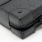 Louis Vuitton Soft Trunk Wallet Monogram Taurillon Leather Black with Black Hardware