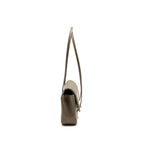 Chanel Small Preppy Coco Shoulder Flap Bag Grained Shiny Calfskin Dark Khaki GHW (Microchip)