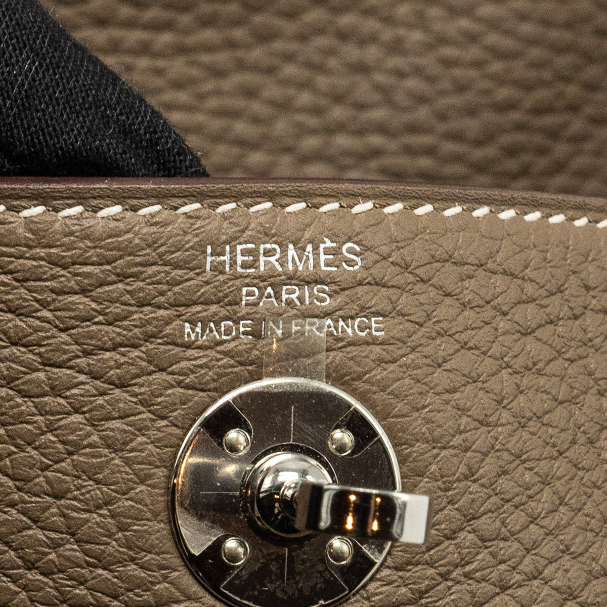 Hermes Mini Lindy Clemence Etoupe SHW
