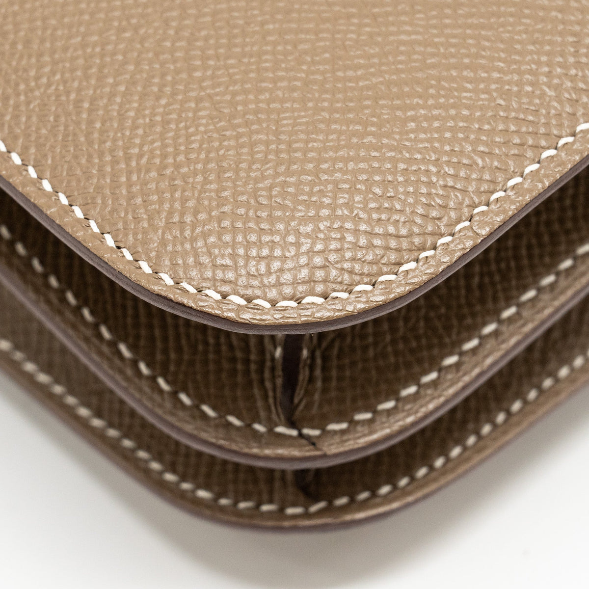 Hermes Mini Constance Epsom Etoupe SHW