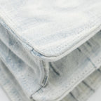 FENDI MEDIUM PEEKABOO ISEEU DENIM WHITE SHW