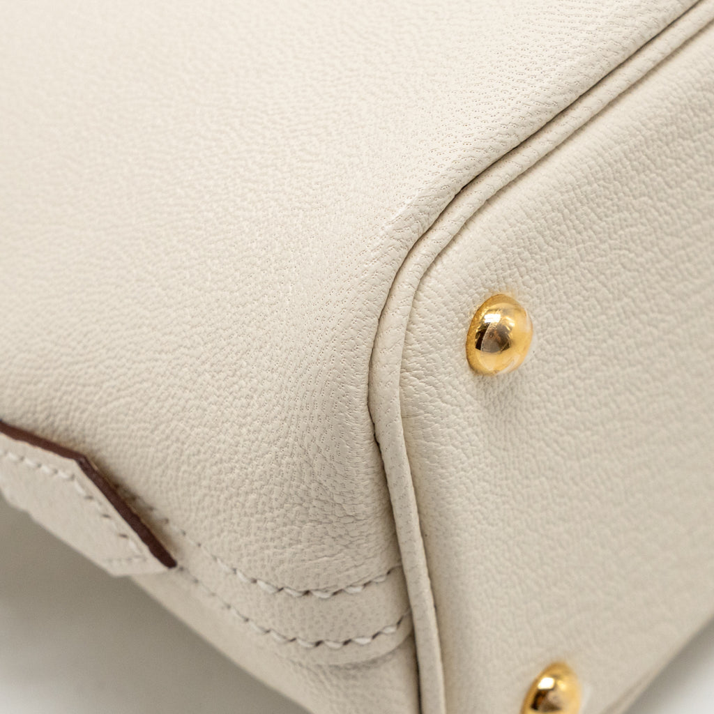 Hermes Mini Bolide Chèvre Mysore Nata GHW