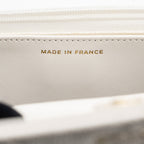 CHANEL CLASSIC WALLET ON CHAIN CAVIAR WHITE LGHW (MICROCHIP)