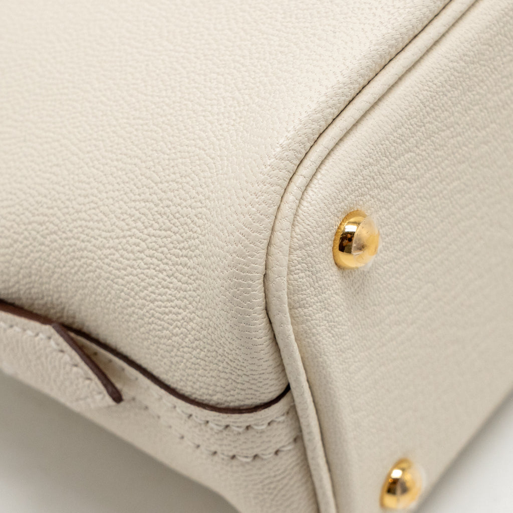 Hermes Mini Bolide Chèvre Mysore Nata GHW