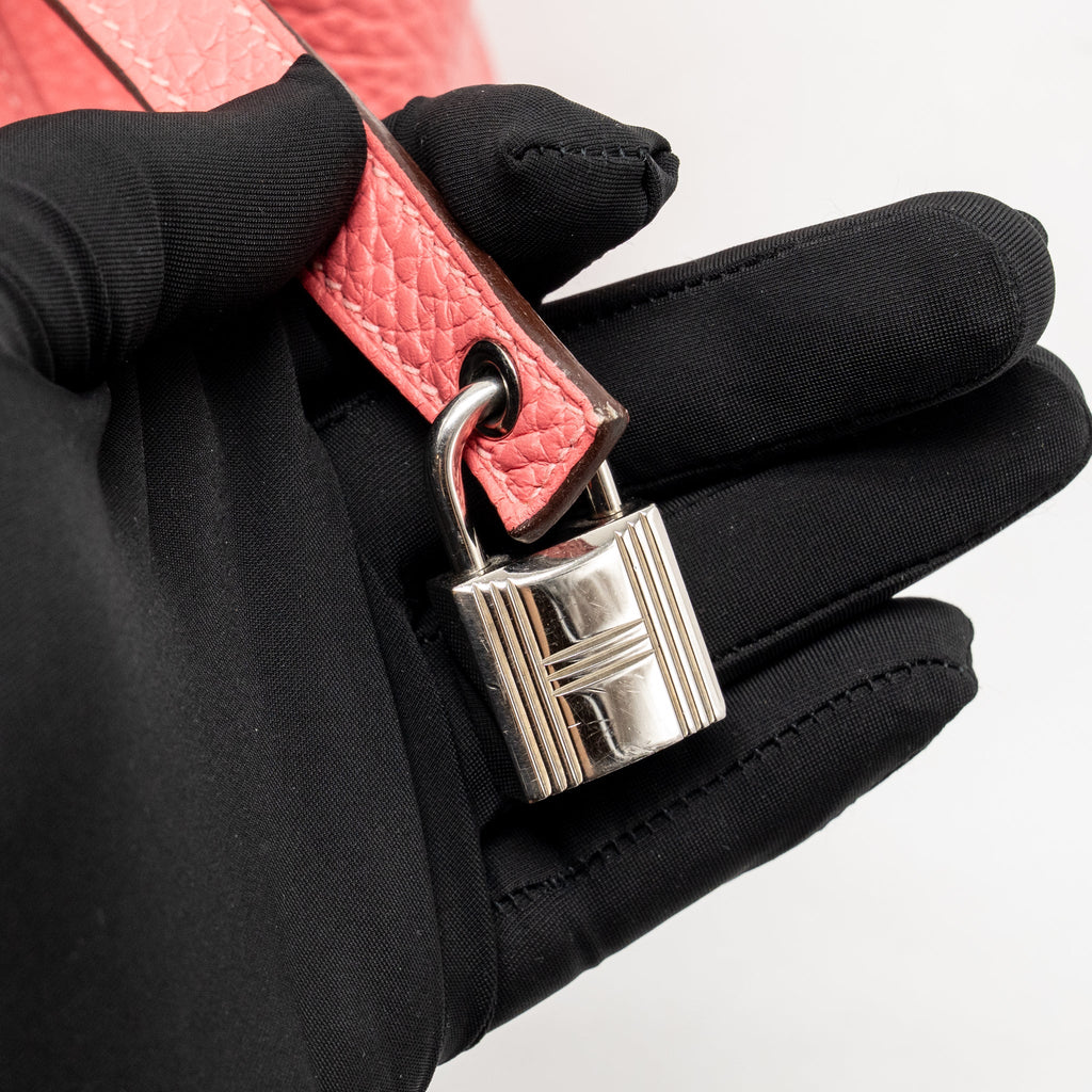 Hermes Picotin 18 Lock Bag Clemence Rose Azalee SHW