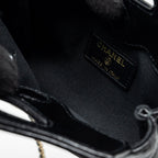 CHANEL 24S 31 NANO CLUTCH WITH CHAIN SHINY LAMBSKIN BLACK LGHW (MICROCHIP)