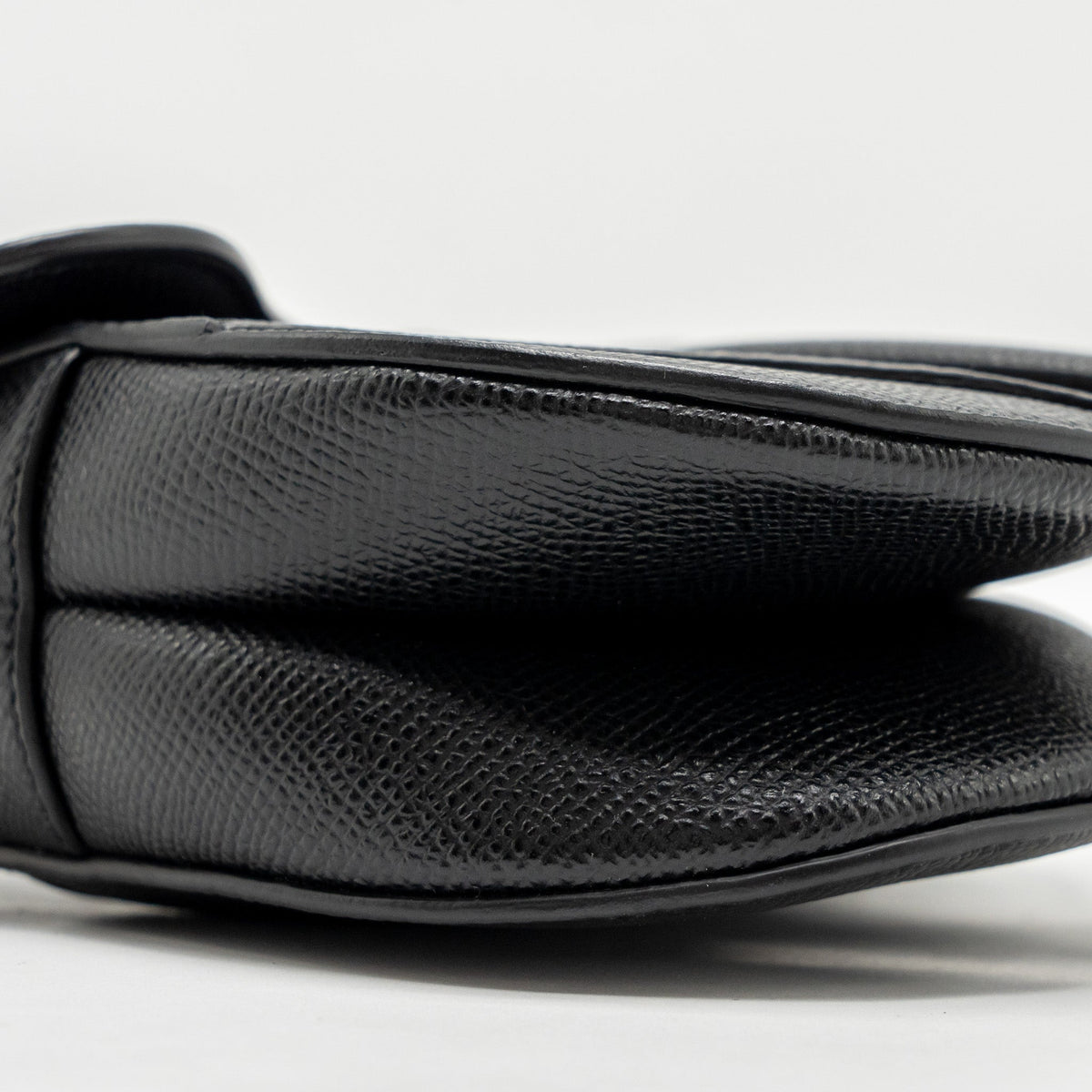 DIOR MINI SADDLE BAG CALFSKIN BLACK GHW