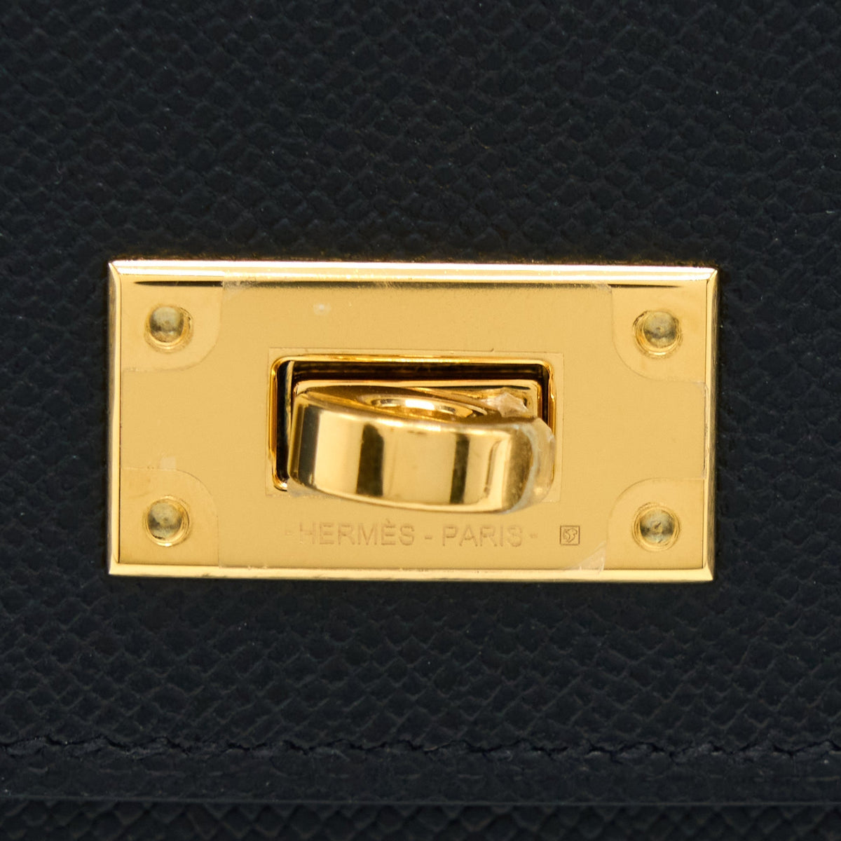 HERMES KELLY POCKET COMPACT MADAME BLACK GHW