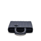 Dior Large Lady Dior Cannage Calfskin Dark Blue with Dark Blue Hardware