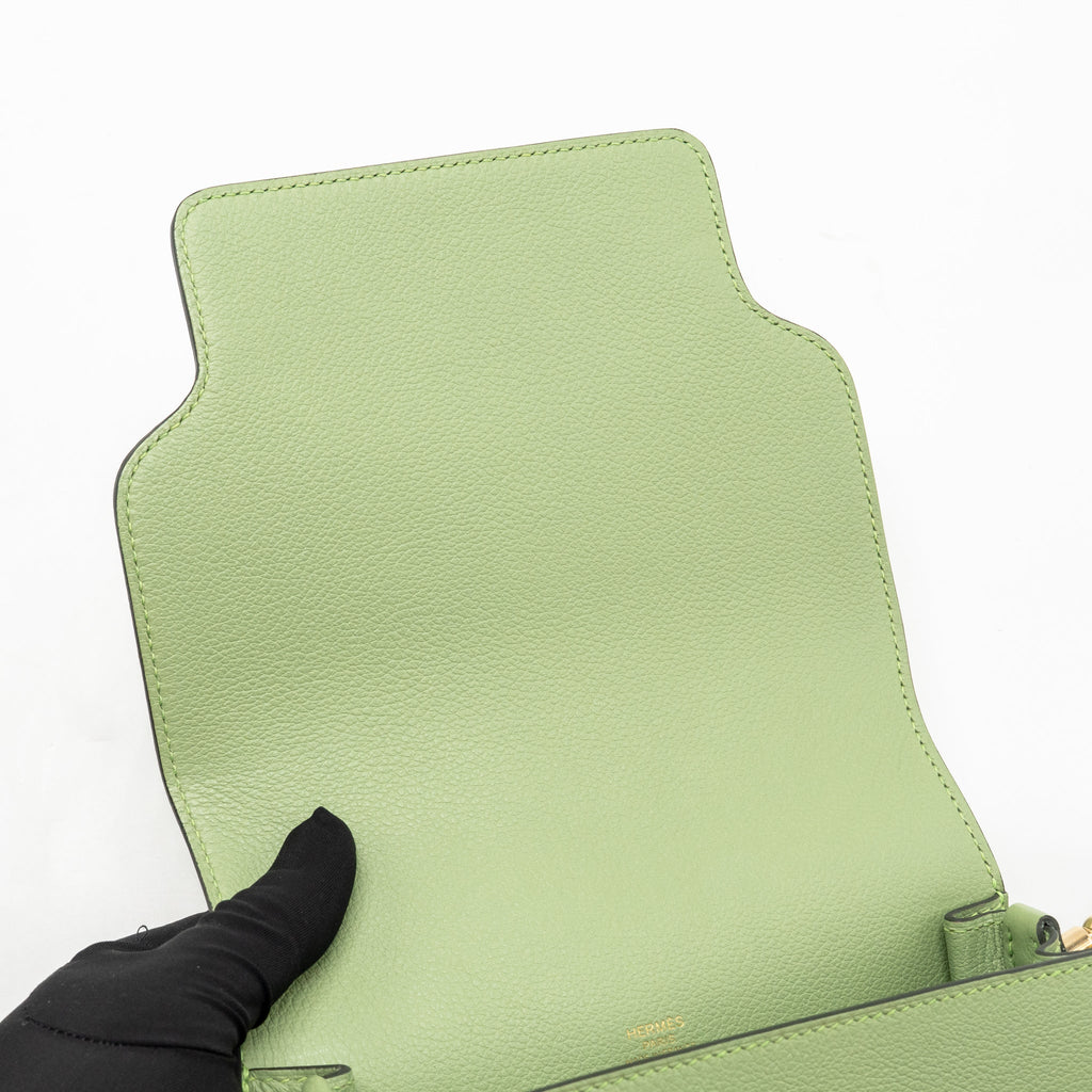 Hermes Mini Roulis Evercolor Vert Criquet LGHW