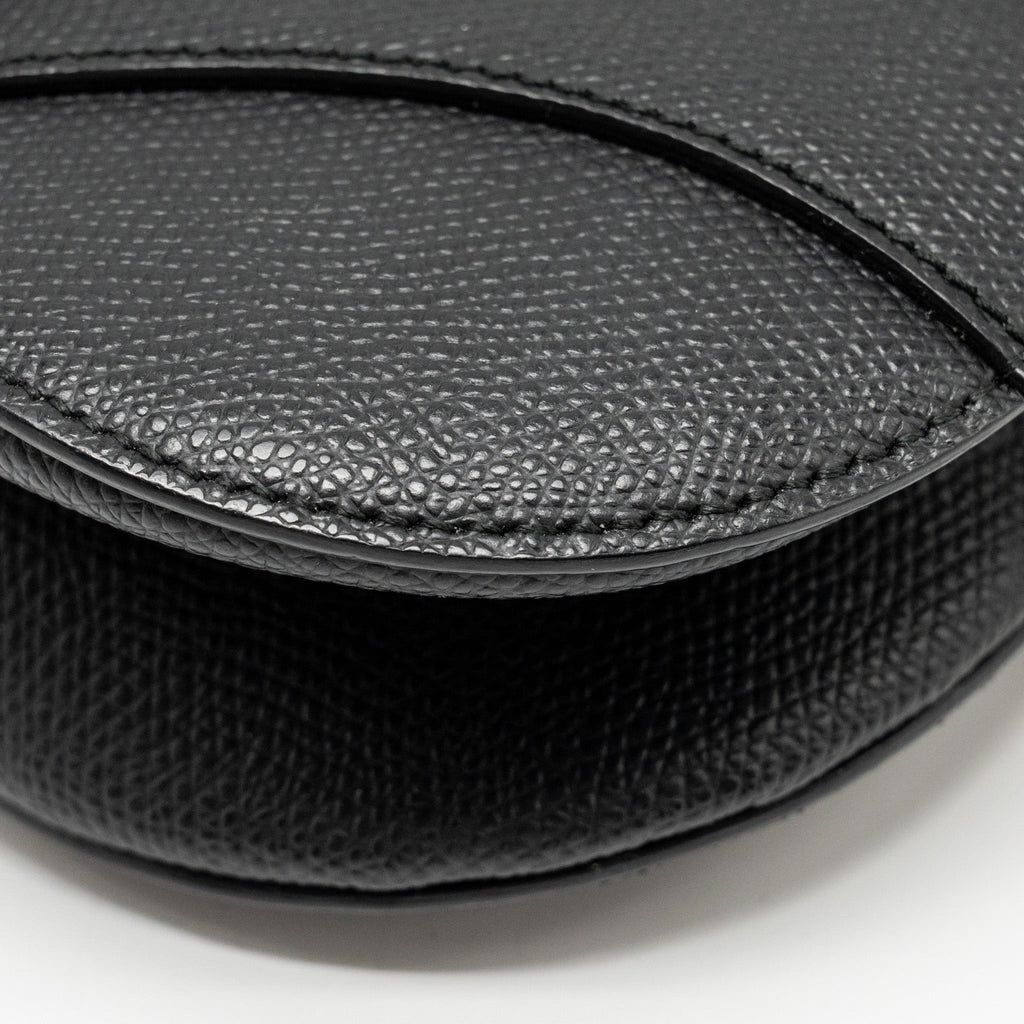 DIOR MINI SADDLE BAG CALFSKIN BLACK GHW