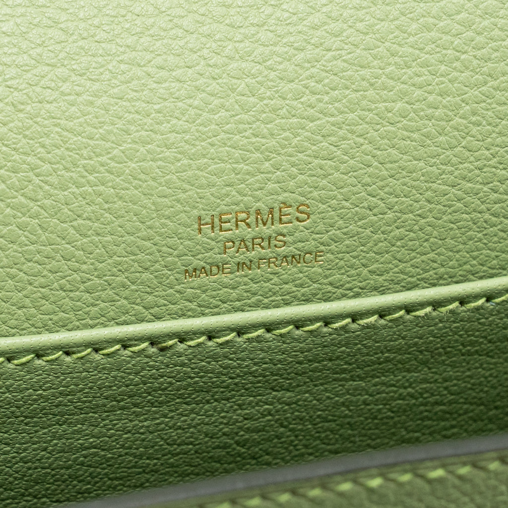Hermes Mini Roulis Evercolor Vert Criquet LGHW