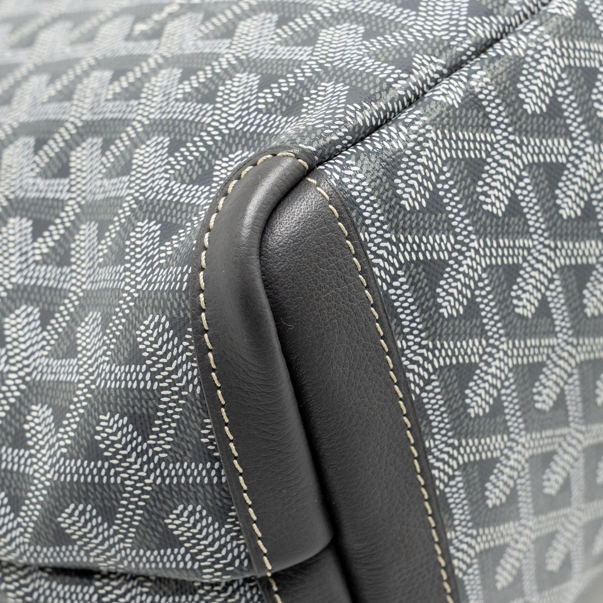 Goyard Artois PM Bag Goyardine Canvas/Calfskin Grey/Pink/White