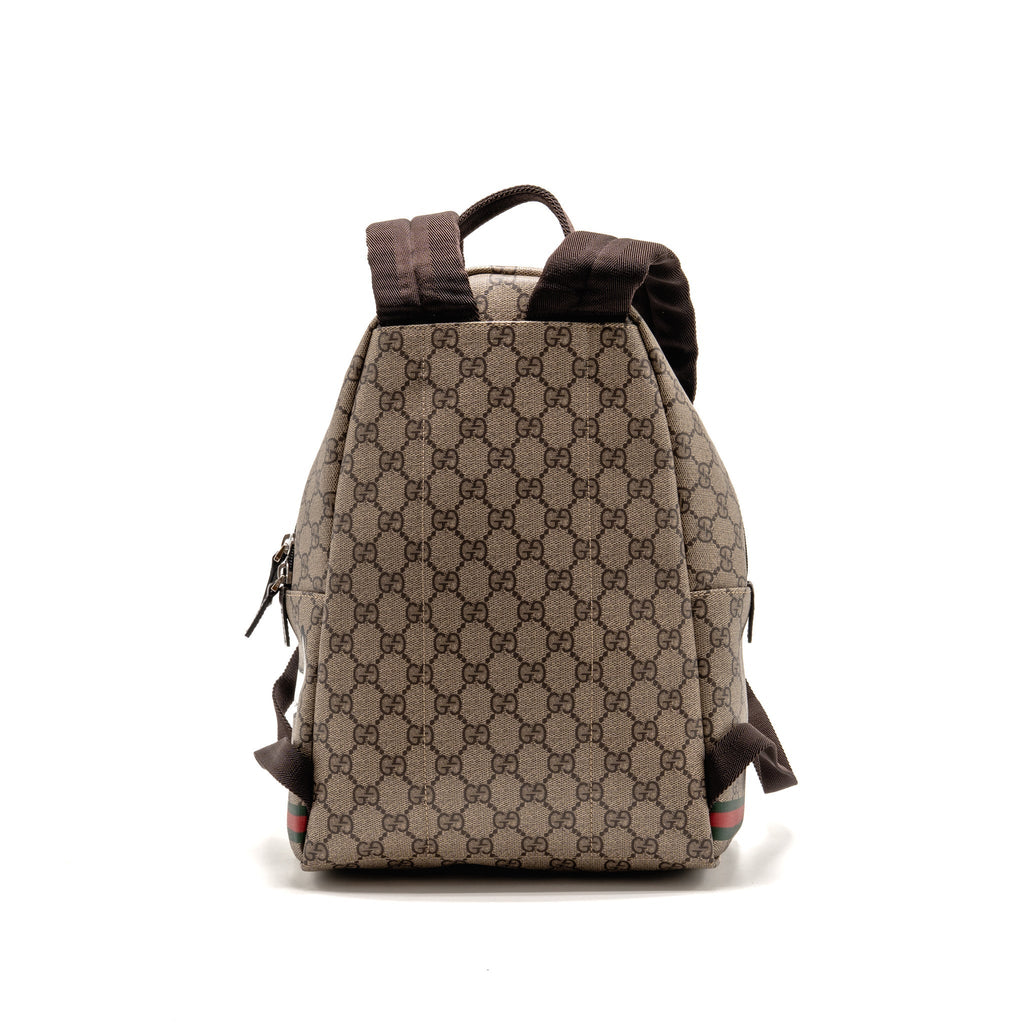 Gucci x Euan Roberts Children’s Printed GG Backpack GG Supreme Canvas/Leather Beige/Dark Brown SHW