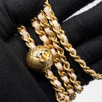 CHANEL PEARL CRUSH MINI VANITY WITH CHAIN LAMBSKIN LIGHT PINK GHW