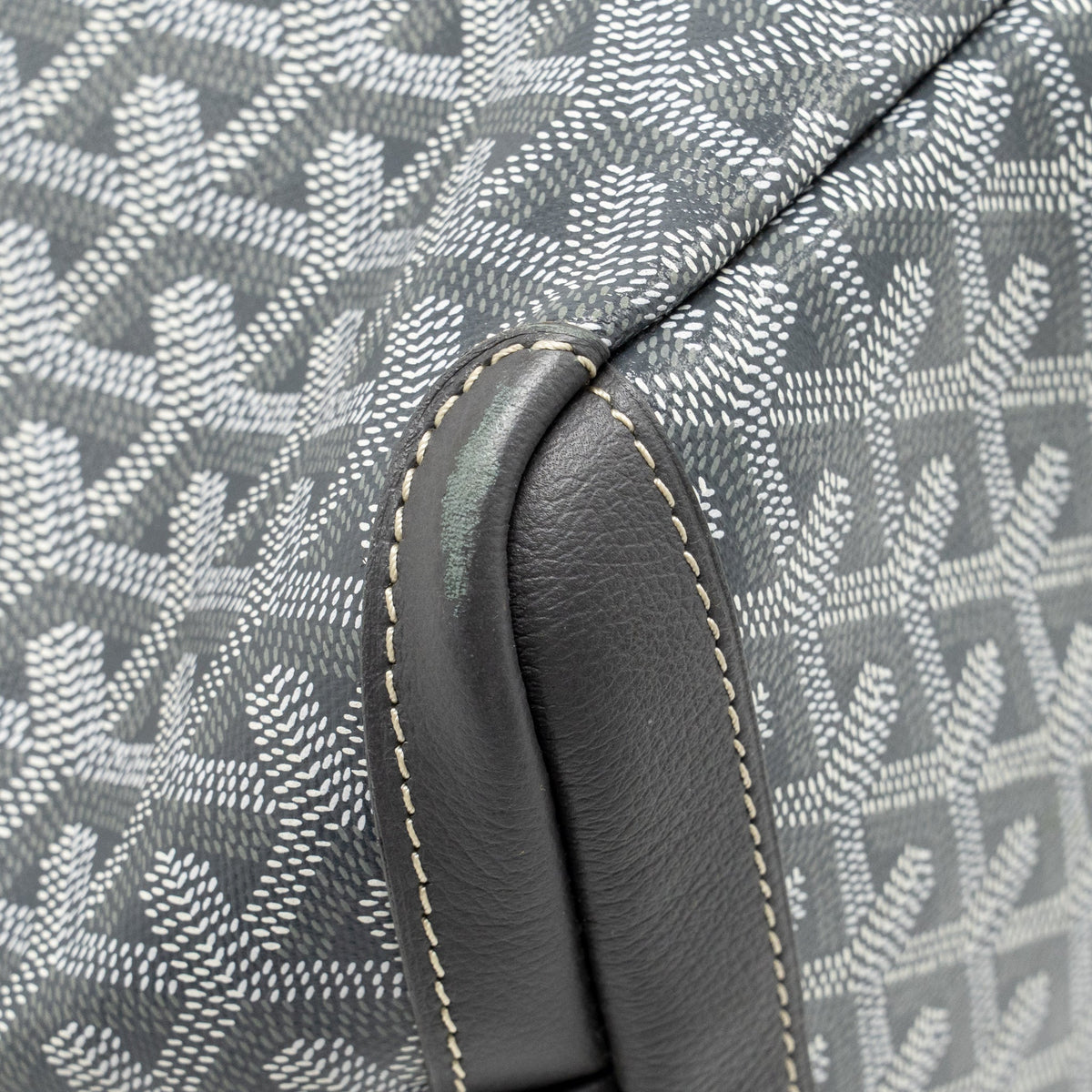 Goyard Artois PM Bag Goyardine Canvas/Calfskin Grey/Pink/White
