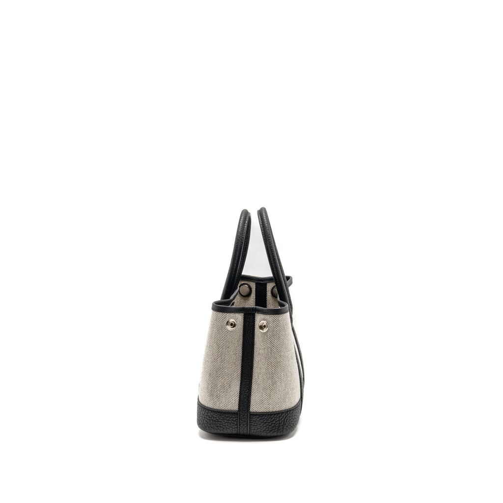 HERMES NEO GARDEN PARTY 23 CANVAS/NEGONDA ECRU/NOIR SHW