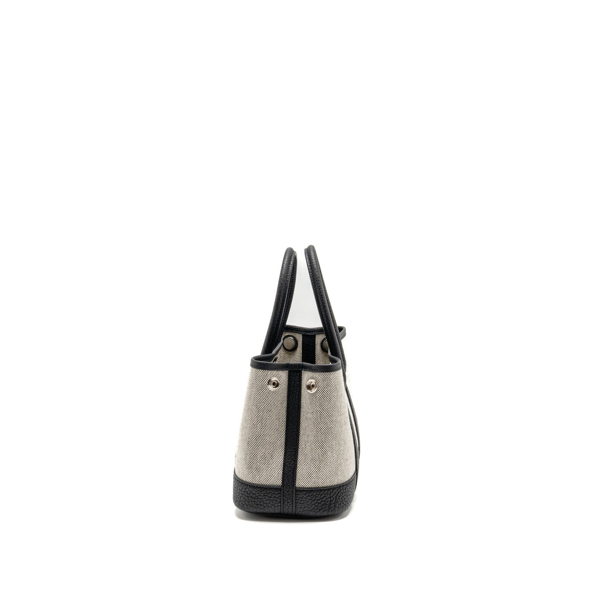 HERMES NEO GARDEN PARTY 23 CANVAS/NEGONDA ECRU/NOIR SHW