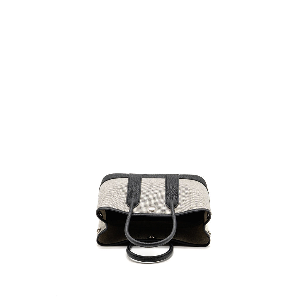 HERMES NEO GARDEN PARTY 23 CANVAS/NEGONDA ECRU/NOIR SHW