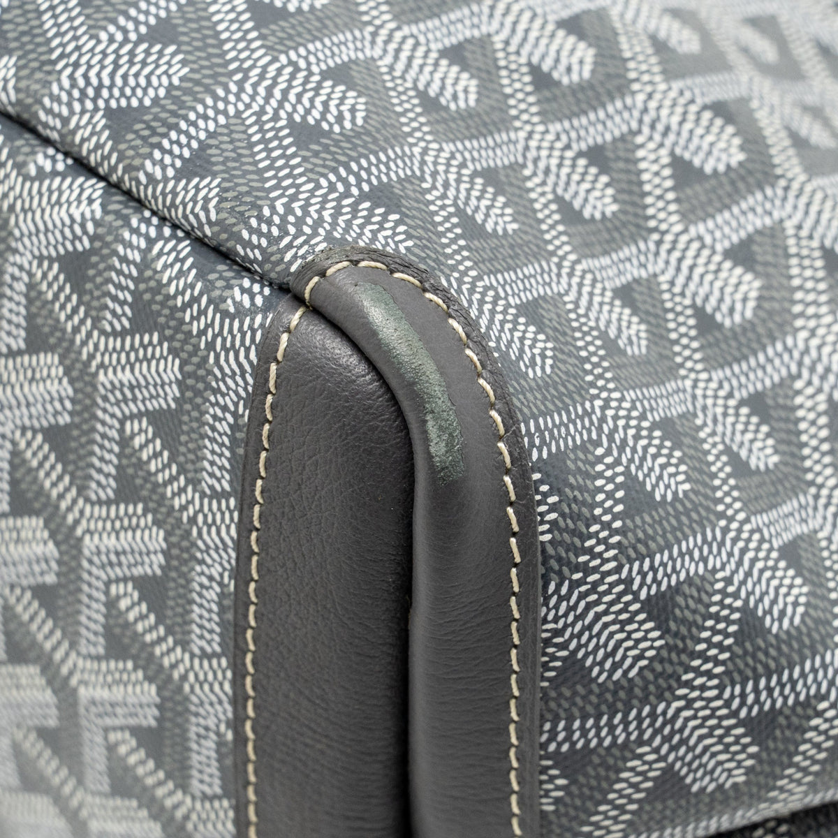 Goyard Artois PM Bag Goyardine Canvas/Calfskin Grey/Pink/White