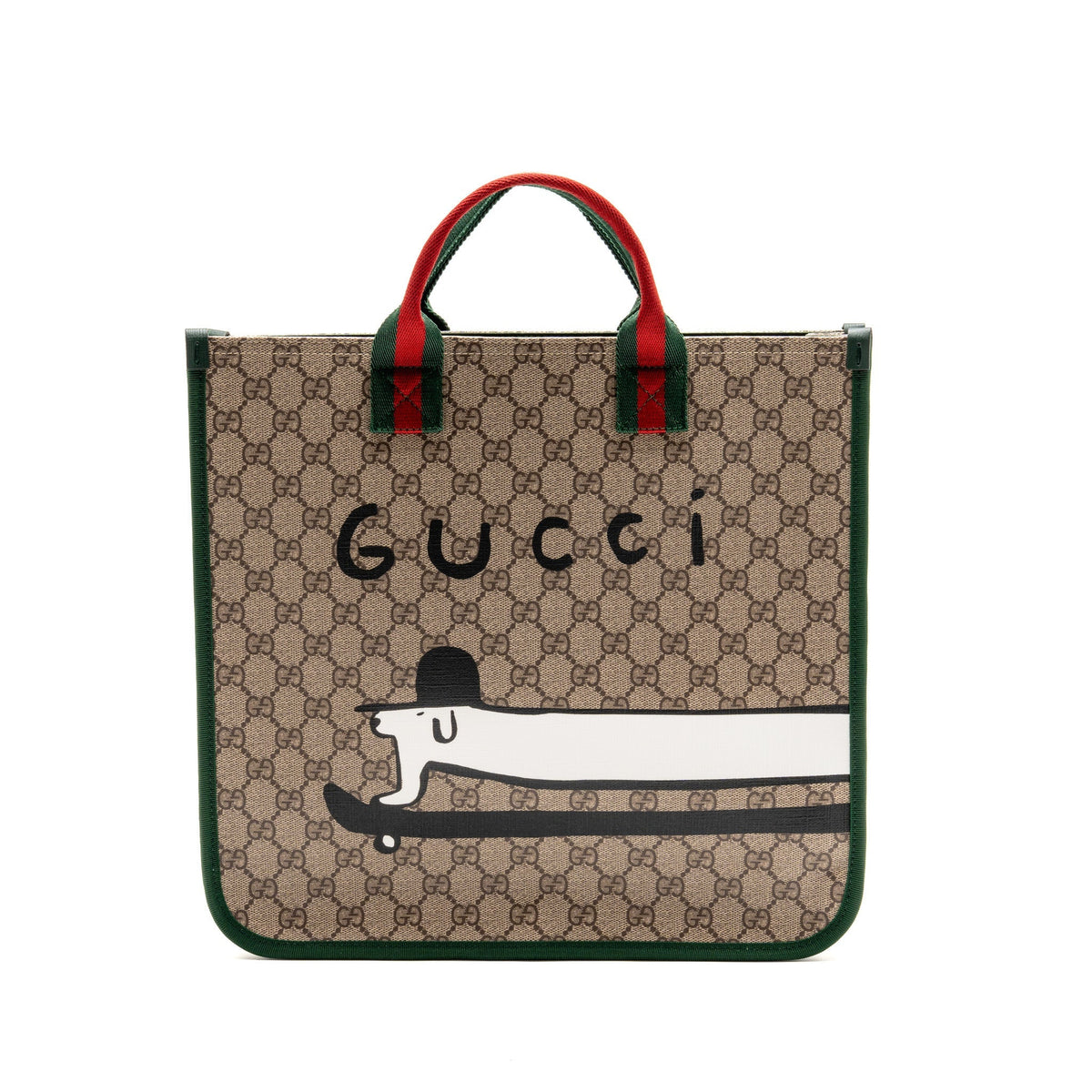 Gucci x Euan Roberts Children’s Printed GG Tote Bag GG Supreme Canvas Beige/Dark Brown