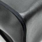 HERMES HERBAG 39 ZIP BAG BERLINE CANVAS / LEATHER BLACK / BLUE SHW