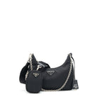 PRADA REEDITION 2005 NYLON BAG BLACK SHW
