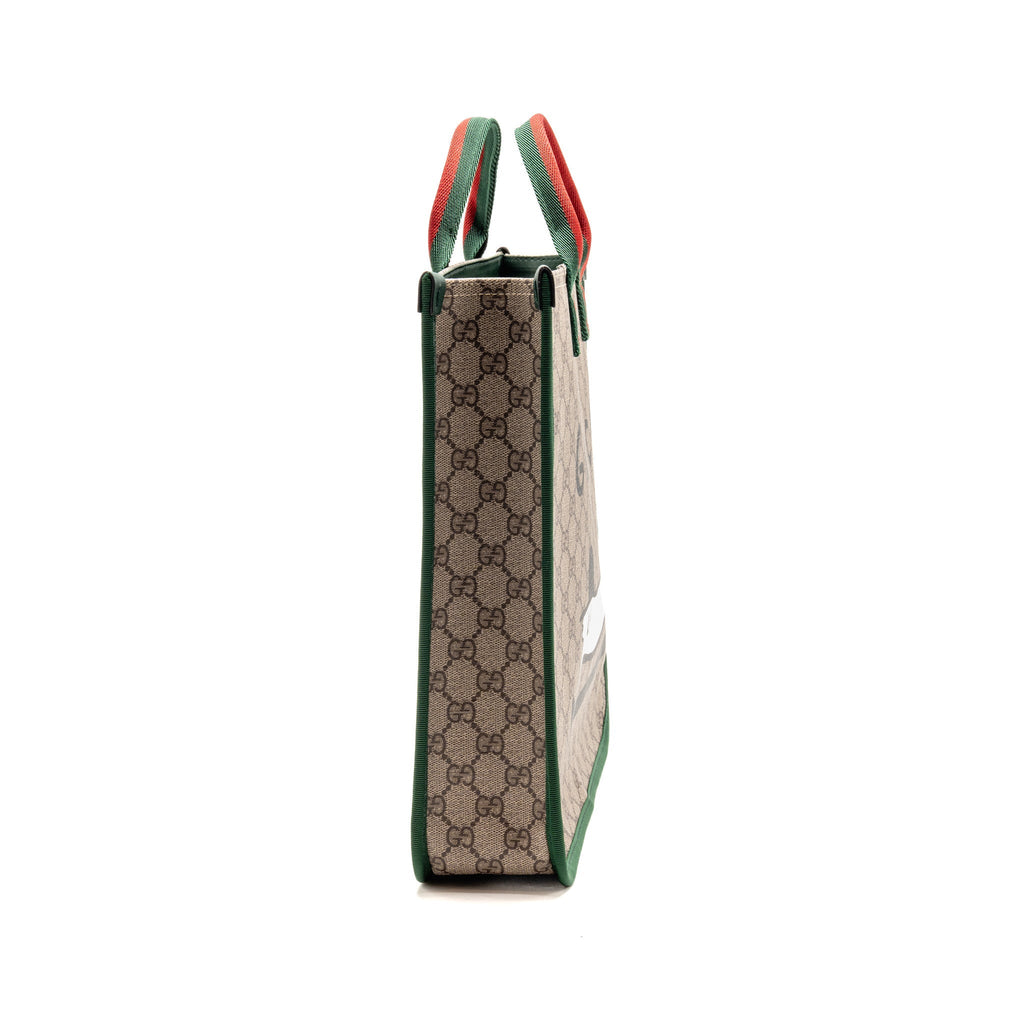 Gucci x Euan Roberts Children’s Printed GG Tote Bag GG Supreme Canvas Beige/Dark Brown