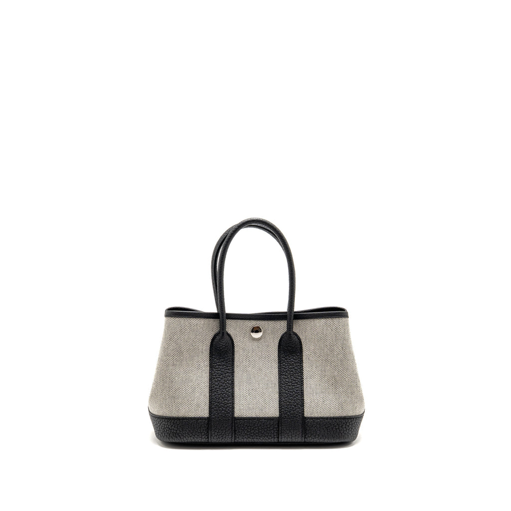 HERMES NEO GARDEN PARTY 23 CANVAS/NEGONDA ECRU/NOIR SHW