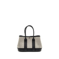 HERMES NEO GARDEN PARTY 23 CANVAS/NEGONDA ECRU/NOIR SHW