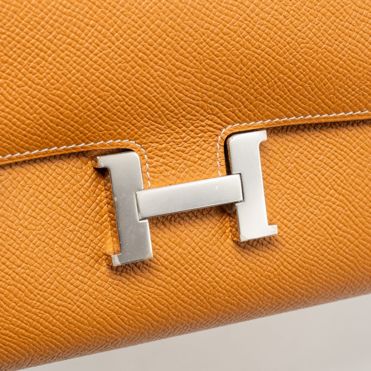 Hermes constance long wallet epsom gold SHW