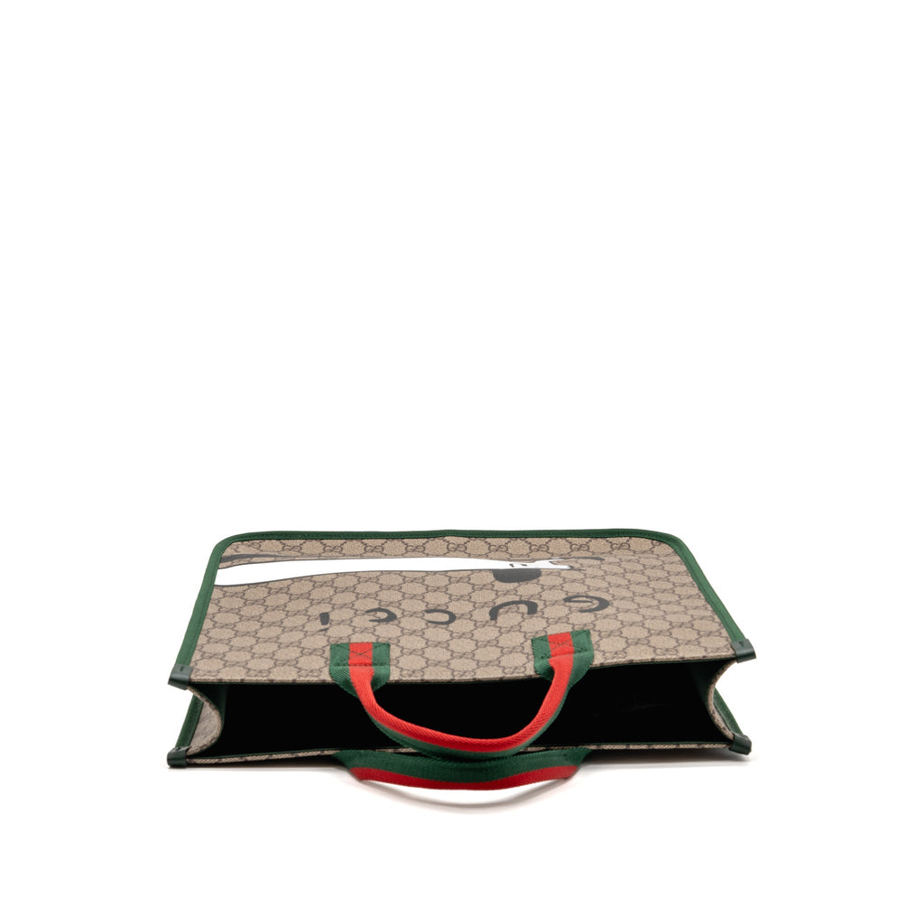 Gucci x Euan Roberts Children’s Printed GG Tote Bag GG Supreme Canvas Beige/Dark Brown
