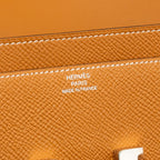 Hermes constance long wallet epsom gold SHW