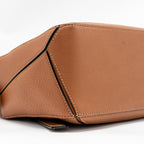 LOEWE SMALL PUZZLE BAG CALFSKIN TAN SHW