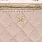 CHANEL 21C VERTICAL VANITY ON CHAIN CAVIAR LIGHT PINK LGHW