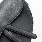 DIOR MEDIUM SADDLE BAG GOATSKIN DARK GREY GHW